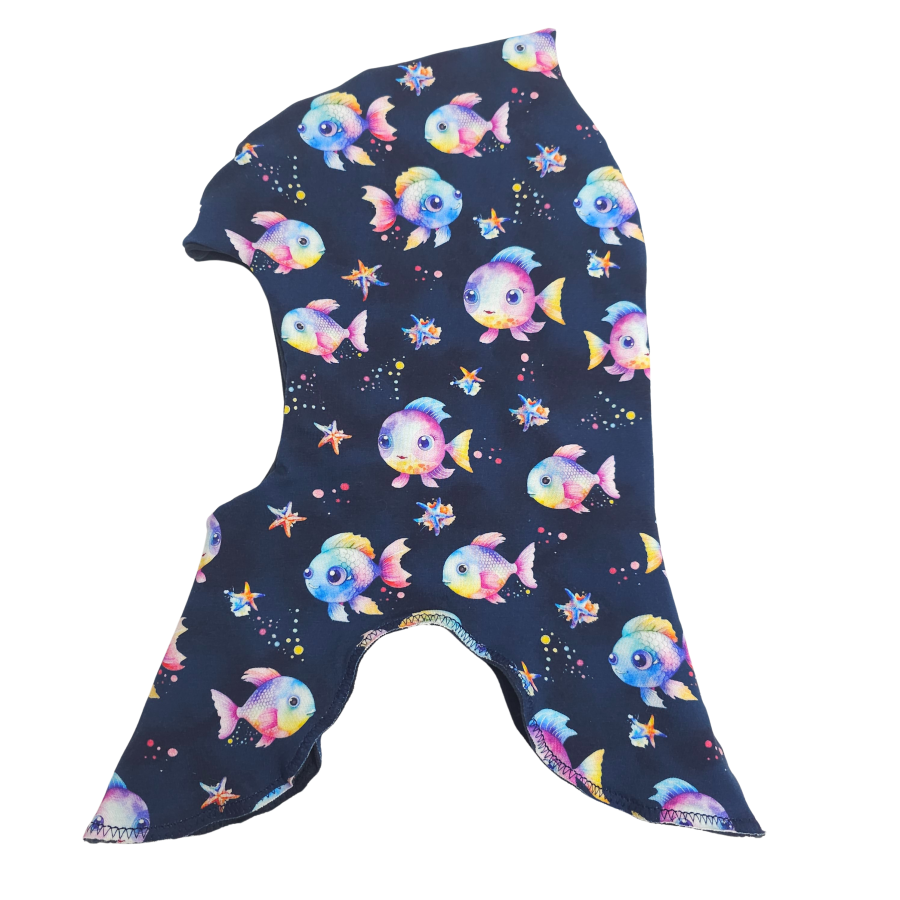 Schlupfmütze bunte Fische (innen marine)